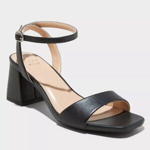 A New Day Black Shannon Women's Heels with Memory Foam Insole Size 7-8